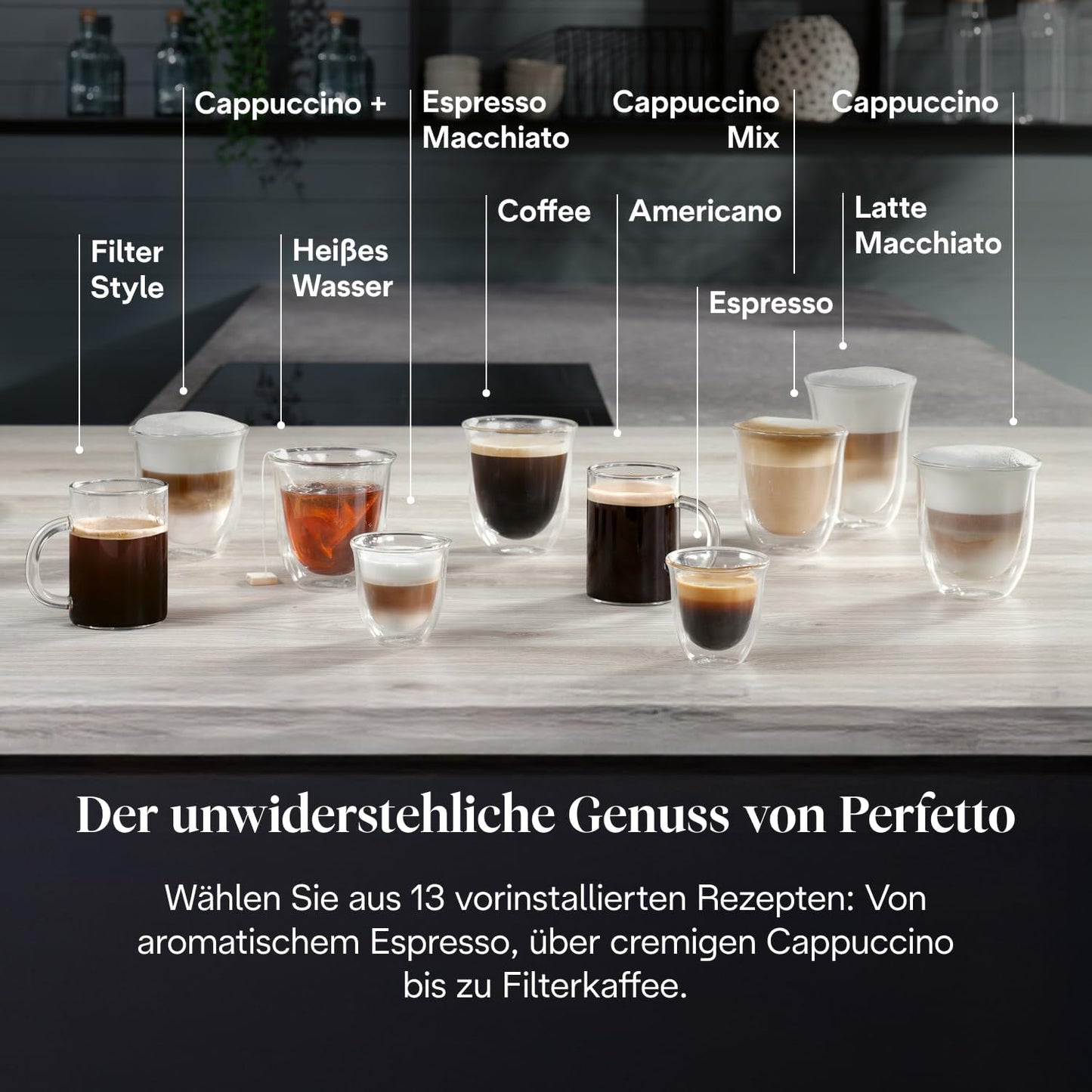 De'Longhl Magnifica Evo Next ECAM312.80.TBKaffeevollautomat mit 13 Getränken, 2,4'' TFT Farbdisplay, LatteCrema Milchsystem, Titan